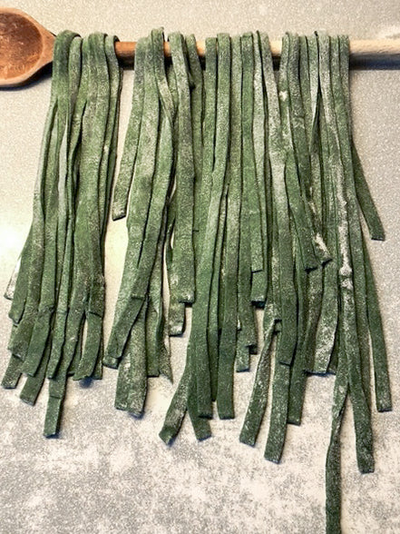 Traditionele pasta met een unieke toevoeging van Spirulina