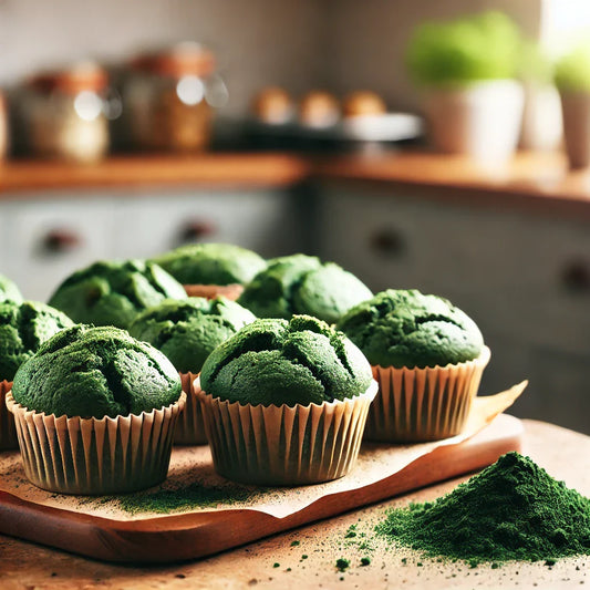 Muffins met Spirulina
